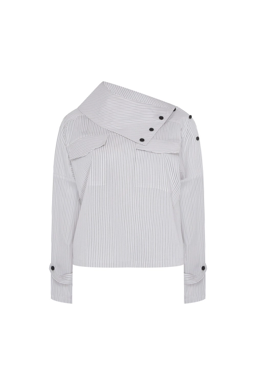 CAMISA OLIVIA LISTRADA