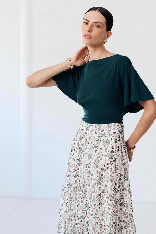 BLUSA MANGA AMPLA COM AMARRAÇÃO LAURA